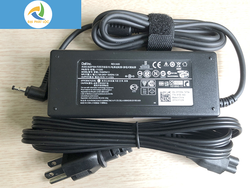 Sạc Adapter Laptop Dell 19.5V 4.62A Công suất 90W Chân Khấc Chính hãng