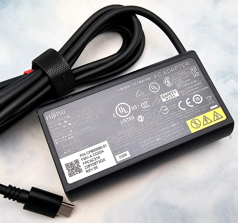 Sạc Adapter Laptop Fujitsu 20V 3.25A 65W Đầu Type-C Chính hãng