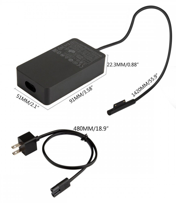 Sạc Adapter Microsoft Surface 3 12V 2.58A 36W Chính hãng