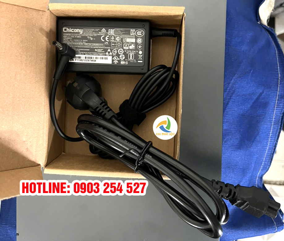 Sạc Adapter Laptop MSI 19V 3.42A 65W Đầu Kim 4.5 x 3.0mm Chính hãng