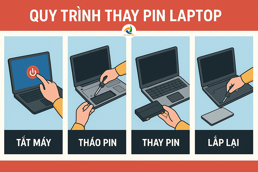 Quy Trình Sạc Xả Khi Vừa Thay Pin Laptop Hướng Dẫn Chuẩn Nhất