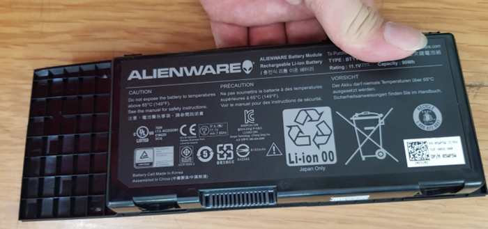 Pin Battery Laptop Dell Alienware M17X-R3, M17X-R3 (BTYVOY1) 90Wh ZIN