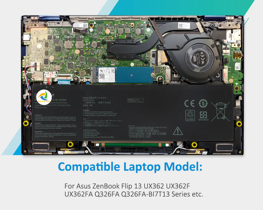 Pin-Laptop-Asus-ZenBook-Flip-13-UX362-BI7T13-Q326F-C31N1816-chinh-hang-daiphatloc.vn