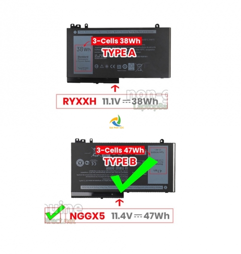 Pin Battery Laptop Dell Latitude 3150 3160 E5250 E5270 E5470 E5570 ZIN